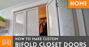 How To Make Custom Bifold Closet Doors // Woodworking