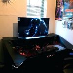 gaming desk ideas computer desk gaming this guy built a custom gaming desk  and its rad