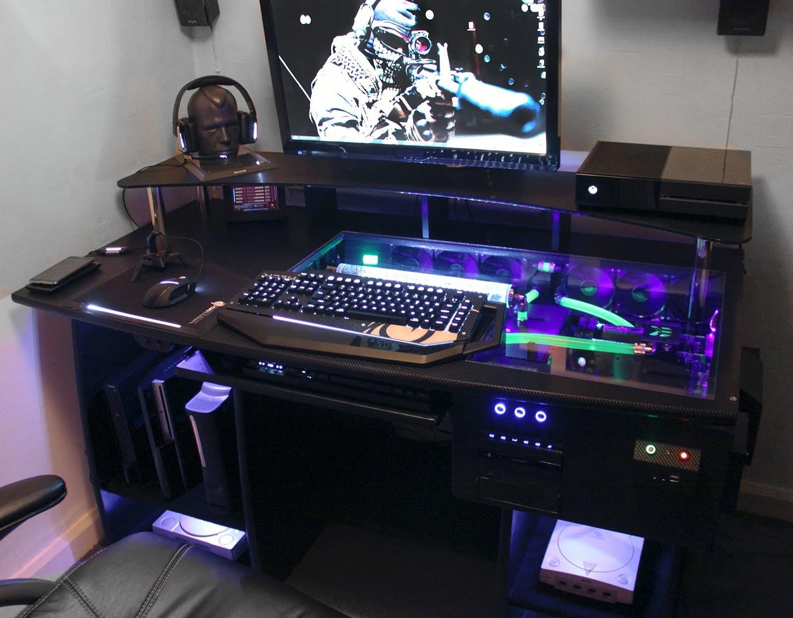 custom gaming computer desk