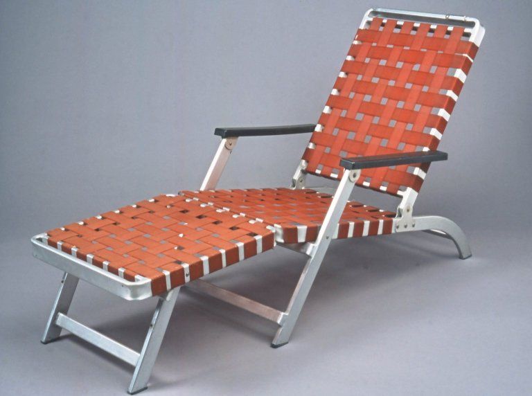 SS United States ocean liner deck lounge chair, 1952, Troy Sunshade Company  | Brooklyn Museum