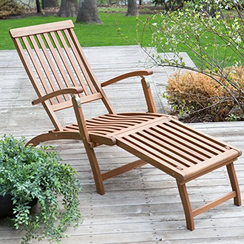 Coral Coast Dorado Acacia Steamer Deck Lounge Chair