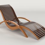 Lounge Chair Outdoor Wood Patio Deck 3D Model CGTrader Intended For Designs  5