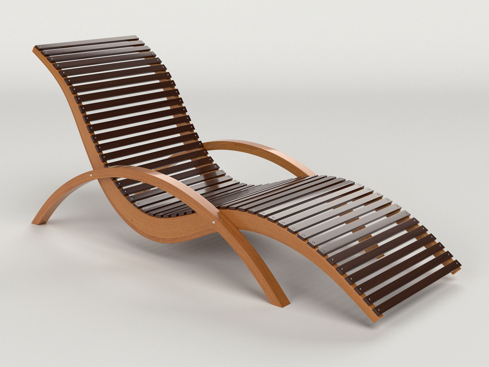 Lounge Chair Outdoor Wood Patio Deck 3D Model CGTrader Intended For Designs  5