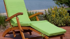 Electric Boat Meets Lounge Chair On Chilli Island With Ottoman Throughout  Deck Remodel 5