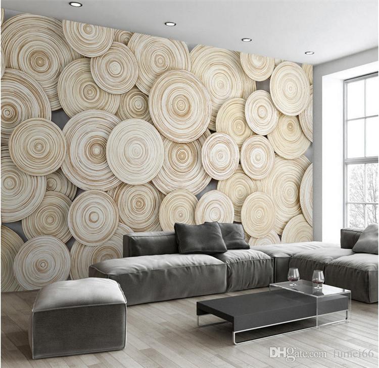 Large Custom Mural Wallpaper Modern Design 3D Wood Texture Living Room TV  Background Wall Decorative Art Wallpaper Wall Covering Mural Wallpaper  Landscape