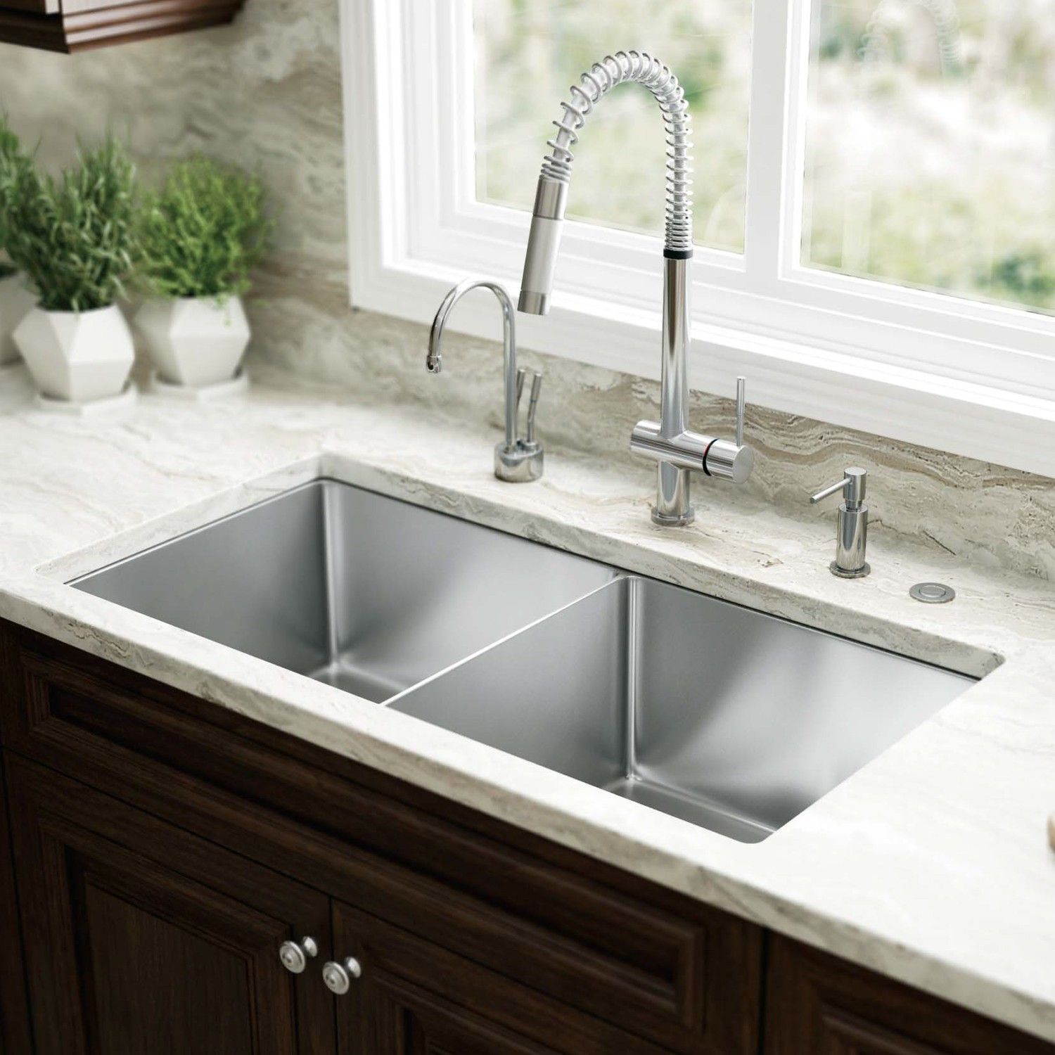 With simple form and sleek aesthetics, the Professional Deep Single Bowl Undermount  Kitchen Sink will