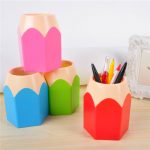 2018 Popular Creative Pen Vase Pencil Pot Makeup Brush Holder Stationery Desk  Tidy New Design Container