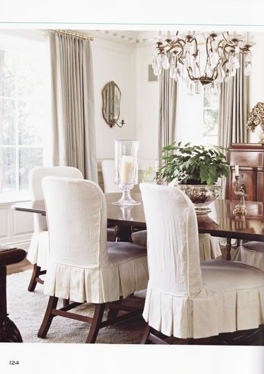 Love These Darling Chairs Slipcovers For Dining Chairs, Dinning Room Chair  Covers, Slip Covered