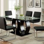 Full Images of Chrome And Glass Dining Table Modern Dining Room Furniture  Glass Topped Dining Room