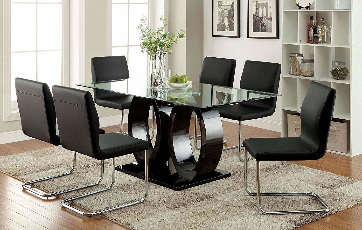 Full Images of Chrome And Glass Dining Table Modern Dining Room Furniture  Glass Topped Dining Room