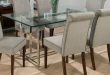 Round Glass Dining Table With Chairs Dining Room Chairs For Glass Table  Round Glass Dinette Sets