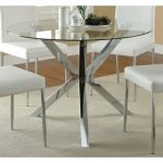 Coaster Company Chrome Glass Top Dining Table