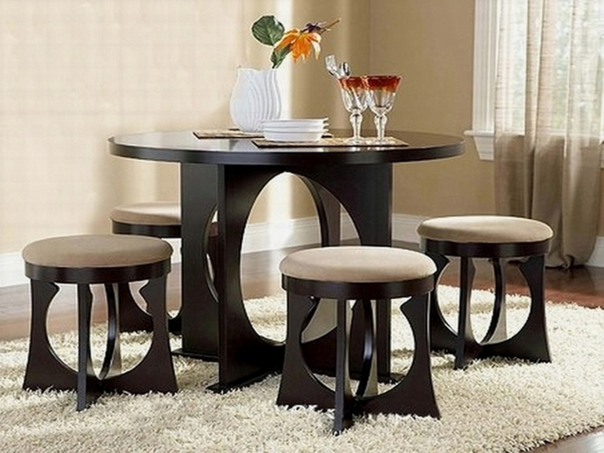 Dining Table And Chairs For Small Rooms Compact Dining Table With Chairs  Small Black Dining Table And Chairs