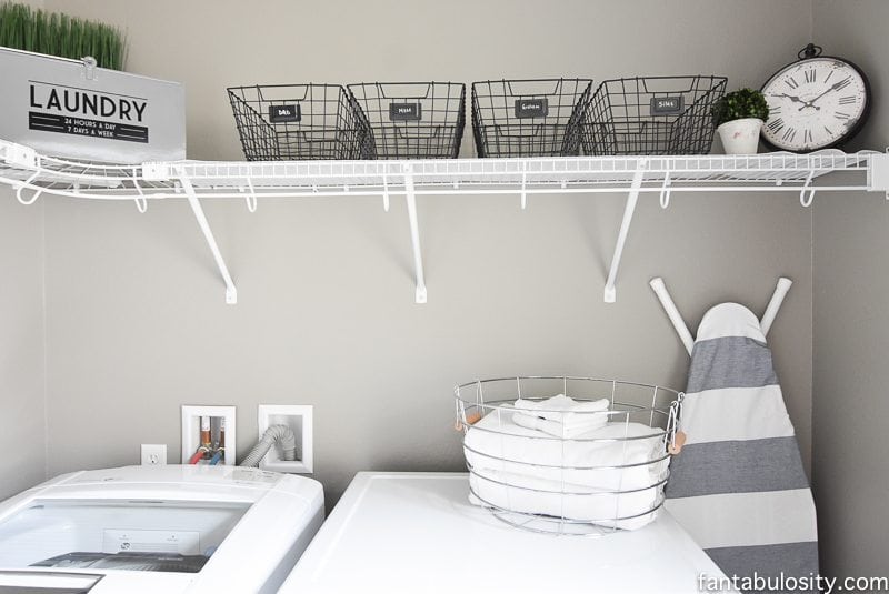 DIY Laundry Room Shelving & Storage Ideas