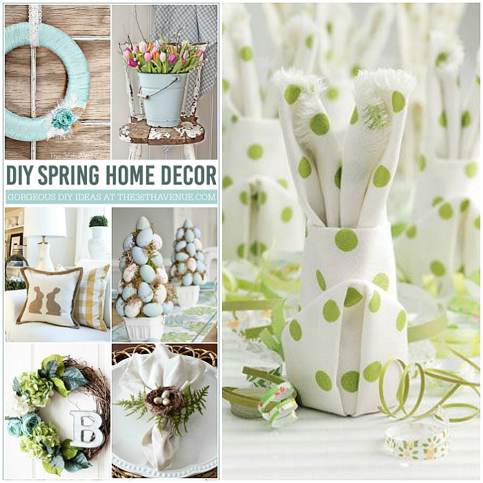 DIY Home Decor Ideas - Beautiful Spring Home Decor Ideas that you can make  at home