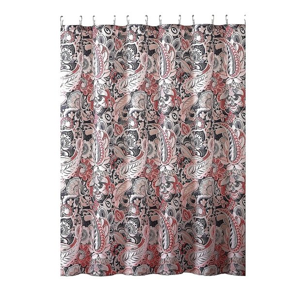 Shop Elegant Gray Pink Taupe Fabric Shower Curtain - On Sale - Free