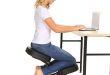 Homevol Ergonomic Kneeling Chair - Faux Leather - Thick Comfortable Moulded  Foam Cushions - Smooth Gliding