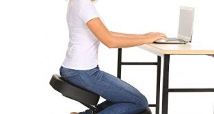 Homevol Ergonomic Kneeling Chair - Faux Leather - Thick Comfortable Moulded  Foam Cushions - Smooth Gliding