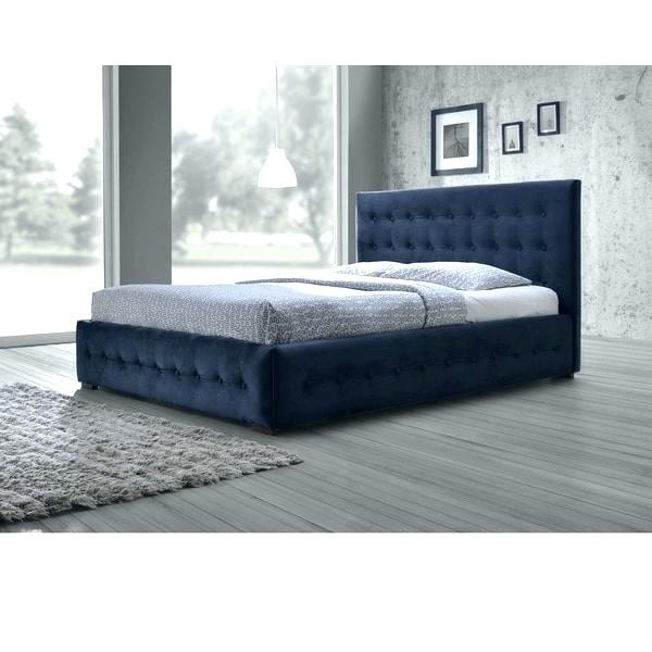 fabric headboards queen headboard size bed studio modern and contemporary  navy blue velvet button tufted platform