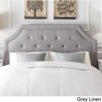 10% Off Grace Button Tufted Fabric Headboard with Nailhead Trim by iNSPIRE  Q Bold (Queen Size Headboard- Grey Linen)