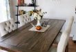 DIY Farmhouse Style Dining Table