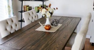 DIY Farmhouse Style Dining Table