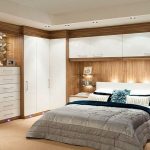 Glossy Contemporary White Fitted Bedroom Furniture Built in Wardrobes With  White…