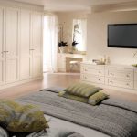 Fitted bedroom furniture in alabaster white