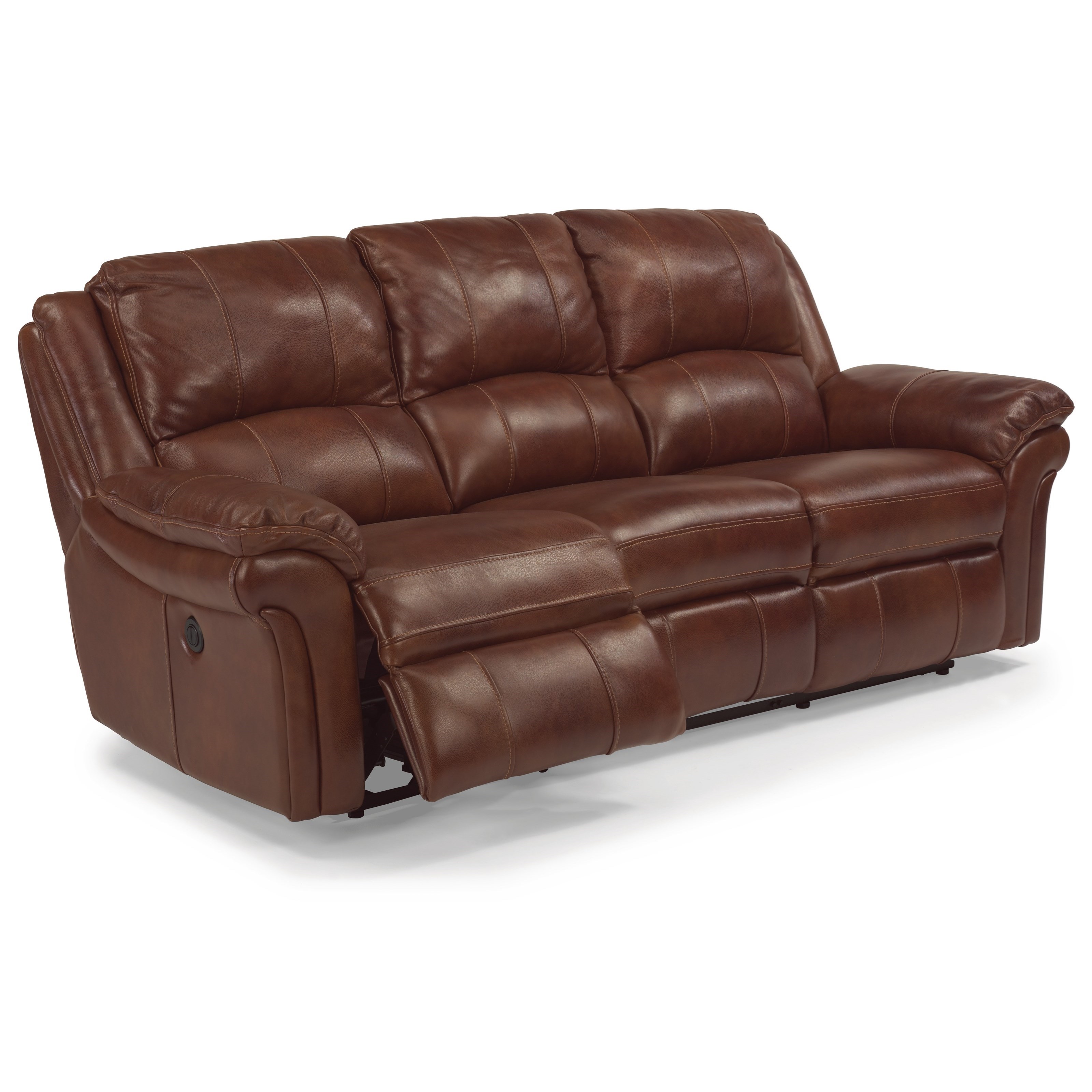 Flexsteel Latitudes - Dandridge 1351-62P Casual Power Reclining Sofa with  Contrast Stitching | Furniture and ApplianceMart | Reclining Sofas