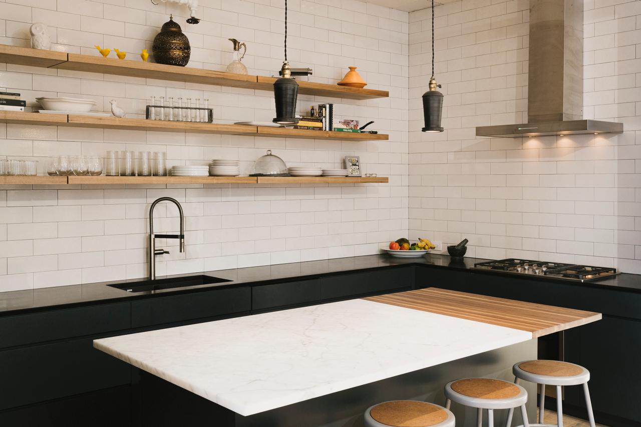 White Wall Shelves For Effective Storage In Small Kitchen Midcityeast Floating  Shelves Floating Shelves In Kitchen