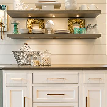 Floating Kitchen Shelves