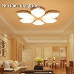 Modern LED Chandelier Acrylic Flush Mounted Light Fixture LED Bedroom  Living Dining room Chandelier Lamp Lustre for Ceiling