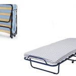 Folding bed & foam mattress, roll away bed with Castors, SANDVIKA single bed  size 80 cm x 190 cm. | Souq - UAE