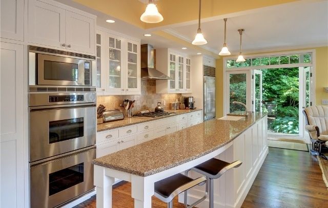 Galley Kitchen With Island And Only One Wall Galley