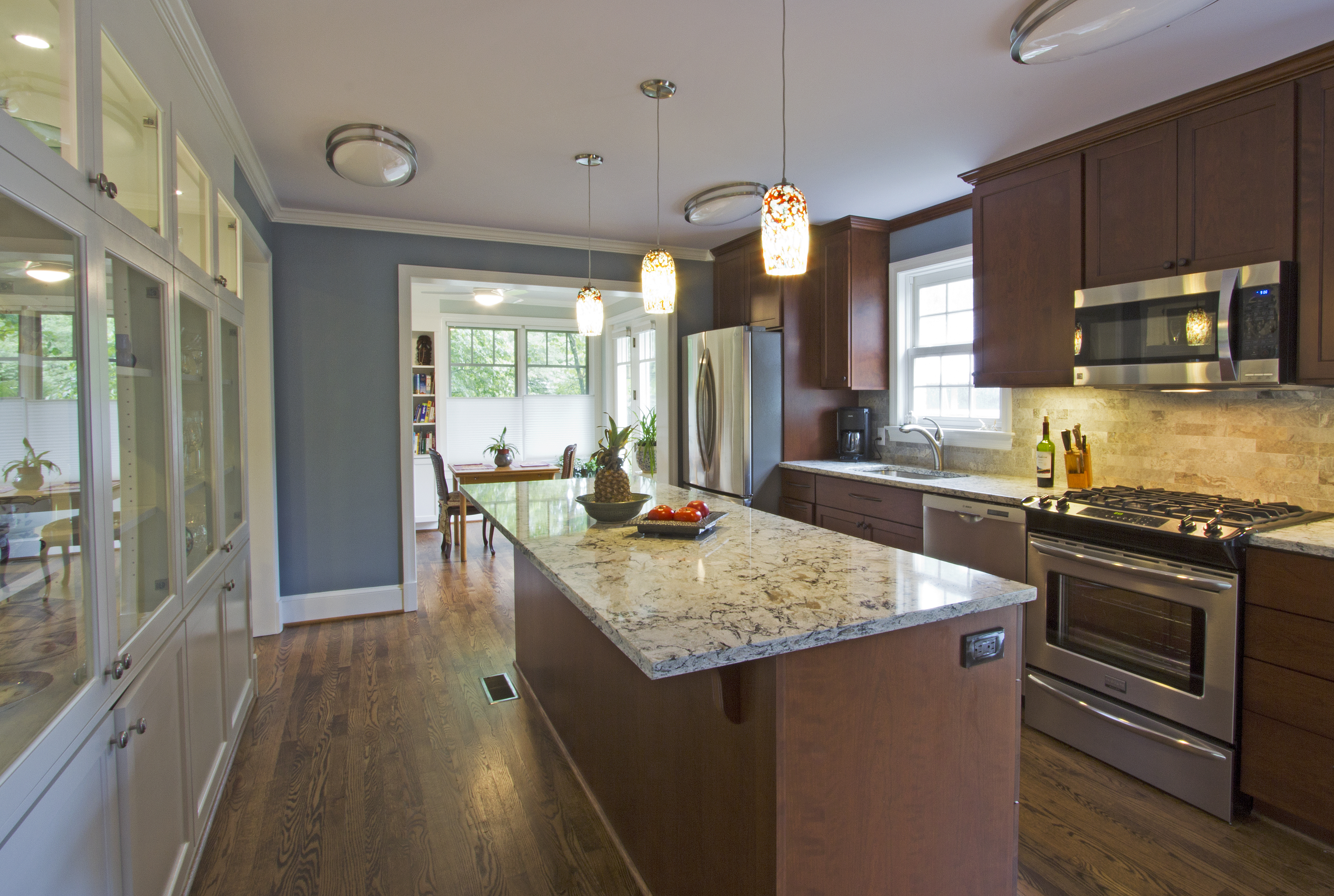 Rustic Galley Kitchen With Unique Stone Island Table Designs Kitchens  Photos Style Small Remodel Pictures Redo