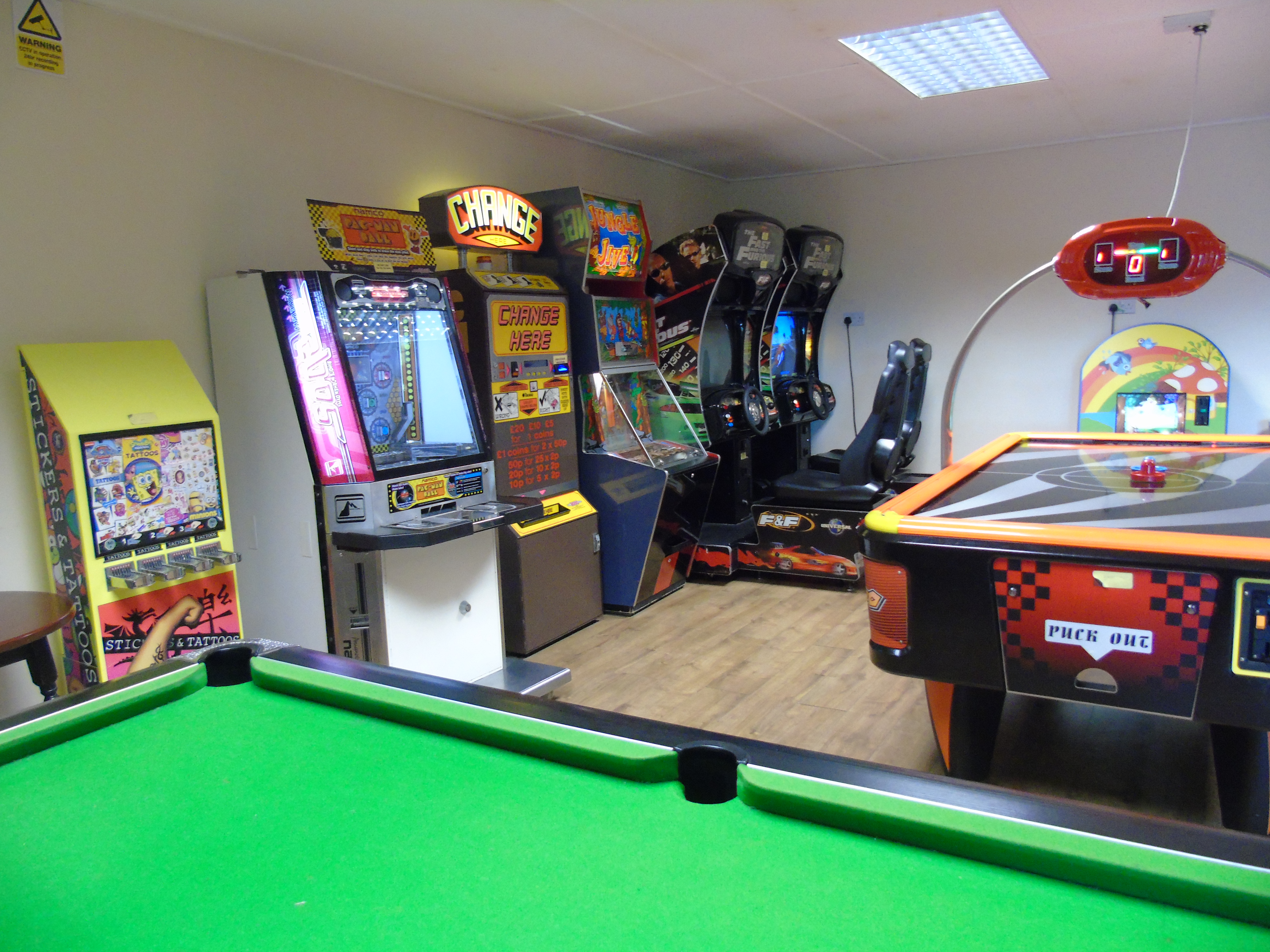 Decoration of best games room with  variety of things