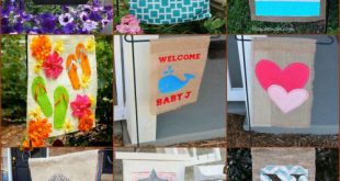 18 Adorable DIY Garden Flags for a Warm and Welcoming Home - DIY