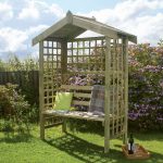 Zest 4 Leisure Suffolk Arbour Wooden Garden Seat Pergola With Large