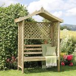 Zest 4 Leisure Rutland Arbour Wooden Garden Seat Pergola With