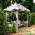 Bespoke arbour with swing from The Garden Trellis Company