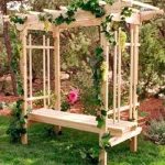 Garden Arbour Wooden Bench Trellis Seat Arbor With u2013 raquel-mac