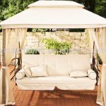 100% Polyester Fabric Canopy Replacement Outdoor Garden Swings With