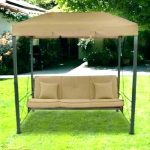 Patio Swings With Canopy Double Swing Set Powder Coated Steel Top
