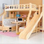 Children Beds multi-function environmental children bunk bed wooden
