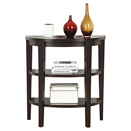 Convenience Concepts Newport Durable Half-moon Shaped Console Table I