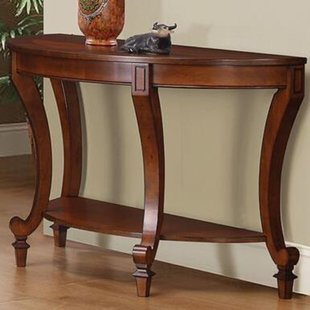 A lovely modern half moon shaped console
  tables