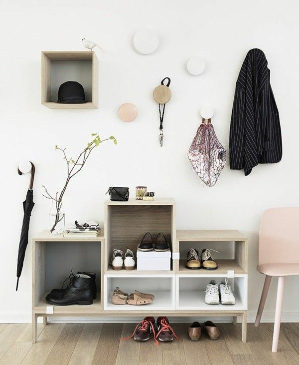 Hallway furniture Shoe cabinet Scandinavian design