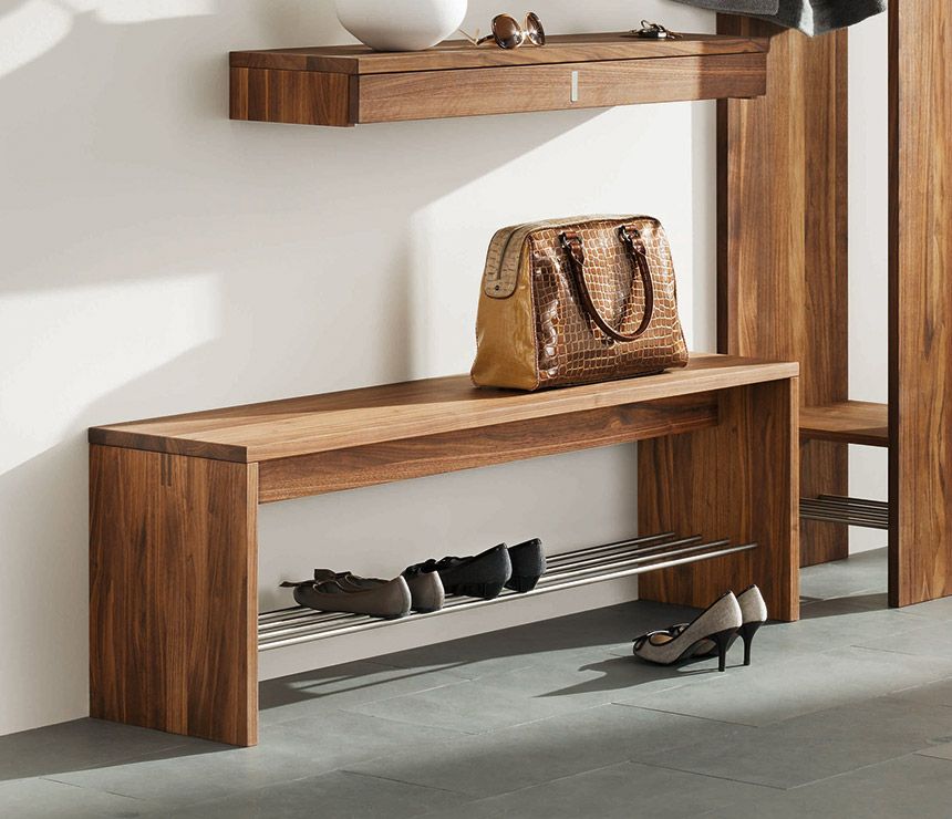Shoe Cabinet Bench Hall bench with shoe rack
