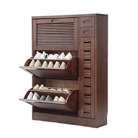 L&Y Hallway Furniture Shoe Racks Solid Wood Storage Shoe Rack Simple Modern Hall  Cabinet Entrance Cabinet