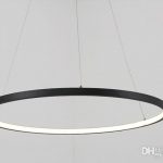 Dimmable Black Ring Pendant Lights 3/2/1 Circle Rings Acrylic Aluminum LED  Lighting Ceiling Lamp Fixtures For Living Room Dining Room Bedroom Hanging  Lights